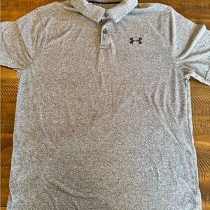 Under Armour Youth XL Heather Gray Heat Gear Polo